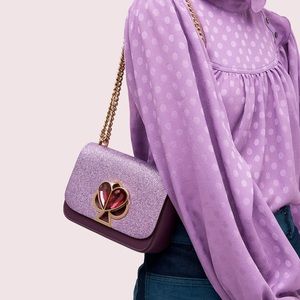 Kate Spade nicola glitter chain shoulder bag